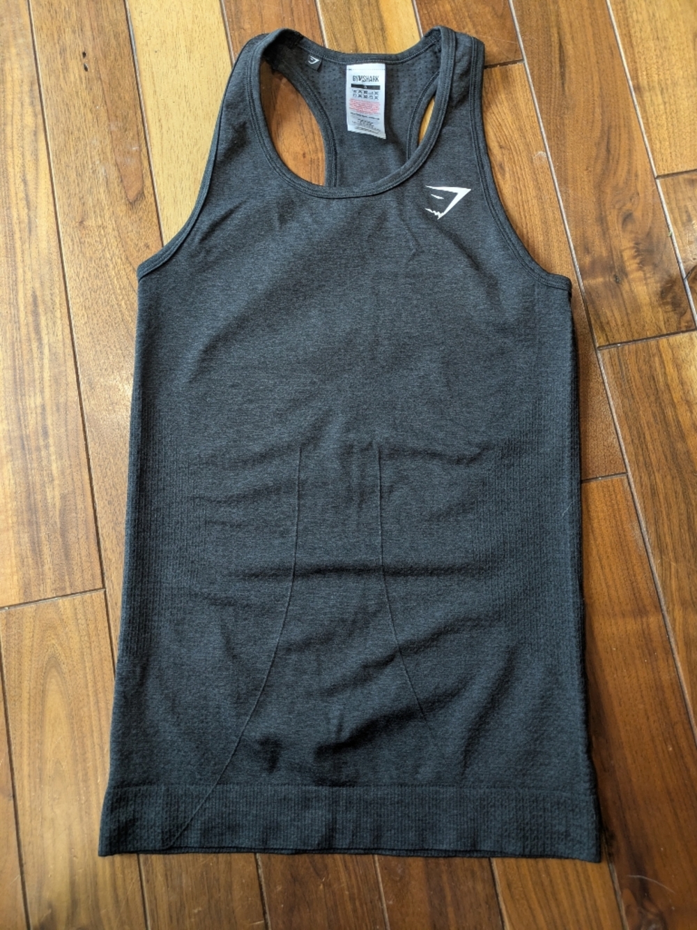 Gymshark Womens Dark Charcoal Racerback Tank Top